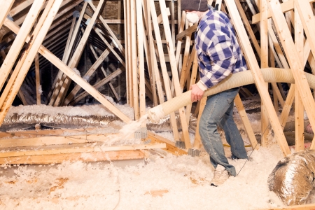 Attic Insulation Installation